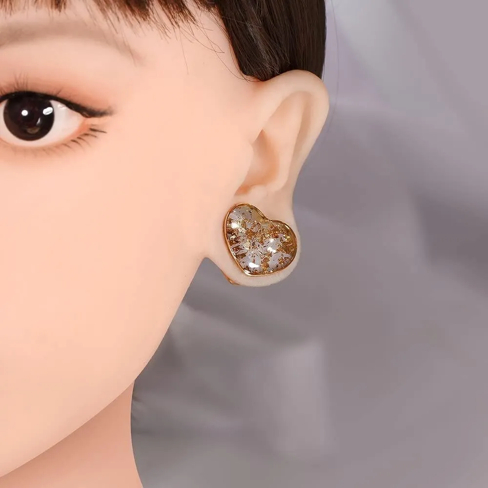 1 Pair cute love drop gauges Ear Plugs Tunnels Hypoallergenic 316 Stainless Steel Ear Gauges 8mm-25mm (0G-1") Body Piercing Jewelry gold silver