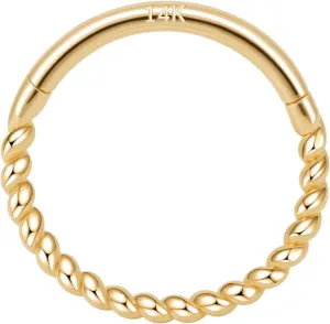 14k Gold 16G Septum Nose Rings for Women Men, 8mm/10mm Helix Daith Tragus Cartilage Hoop Earrings Piercing Jewelry