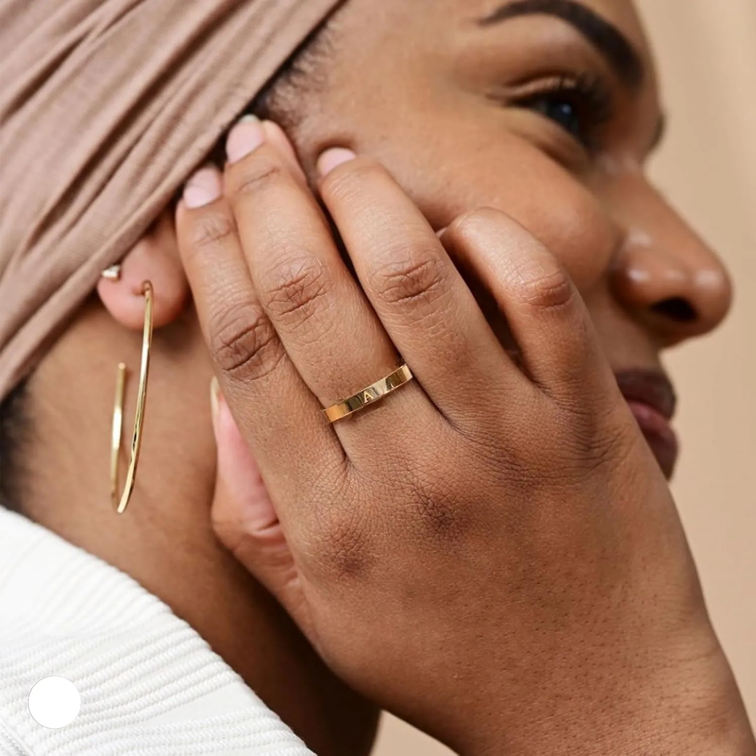 14K Gold Filled Initial Rings for Women Non Tarnish Thumb Rings Wedding Bands for Women Stackable Personalized Letter Rings for Men