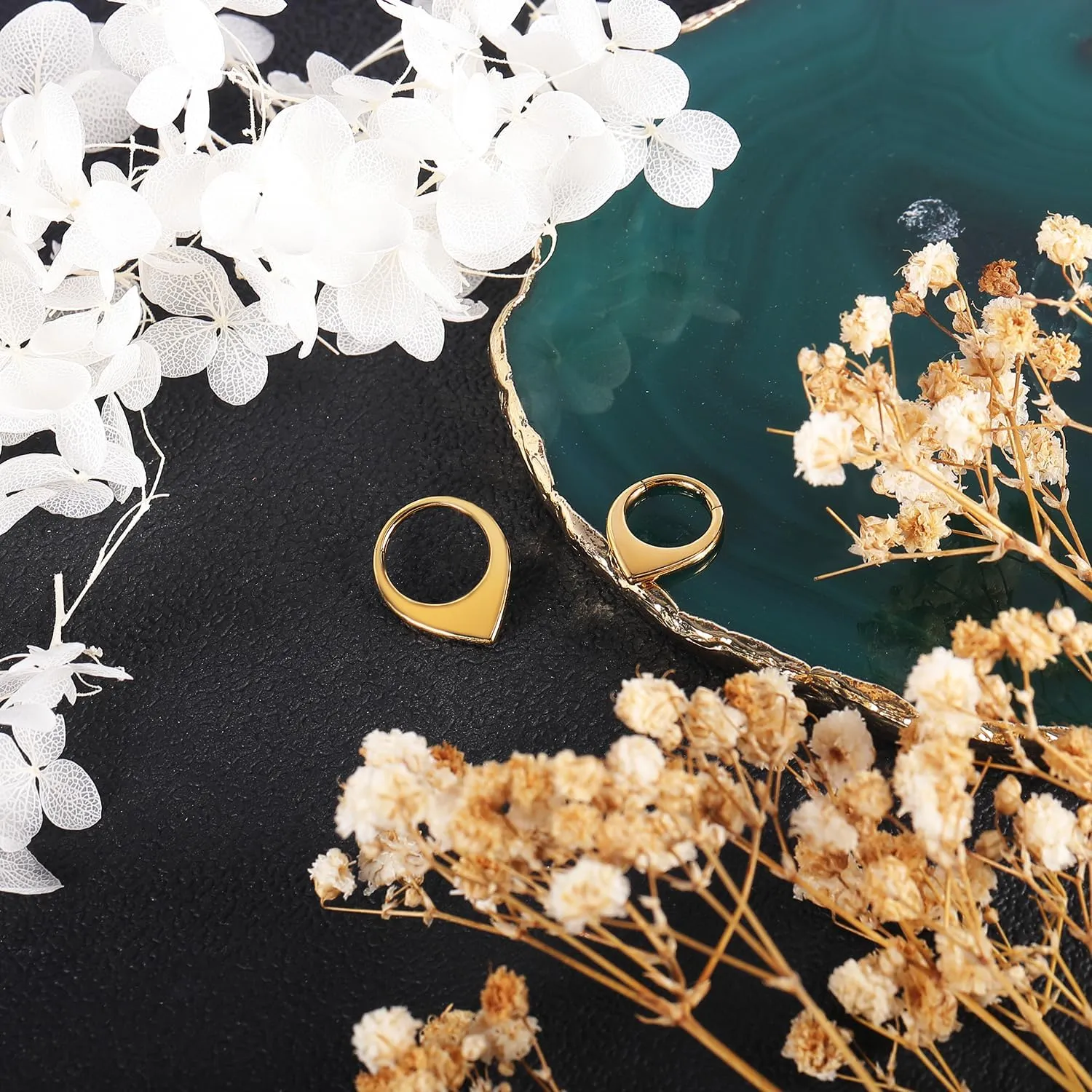 16G 8mm/10mm Nose Rings Hoops Surgical Steel Septum Rings Hoops Hinged Segment Nose Cartilage Clicker Hoop Earrings Piercing Rings for Piercing Rings for Women Men Gold Silver