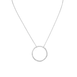 16" Textured Circle Necklace