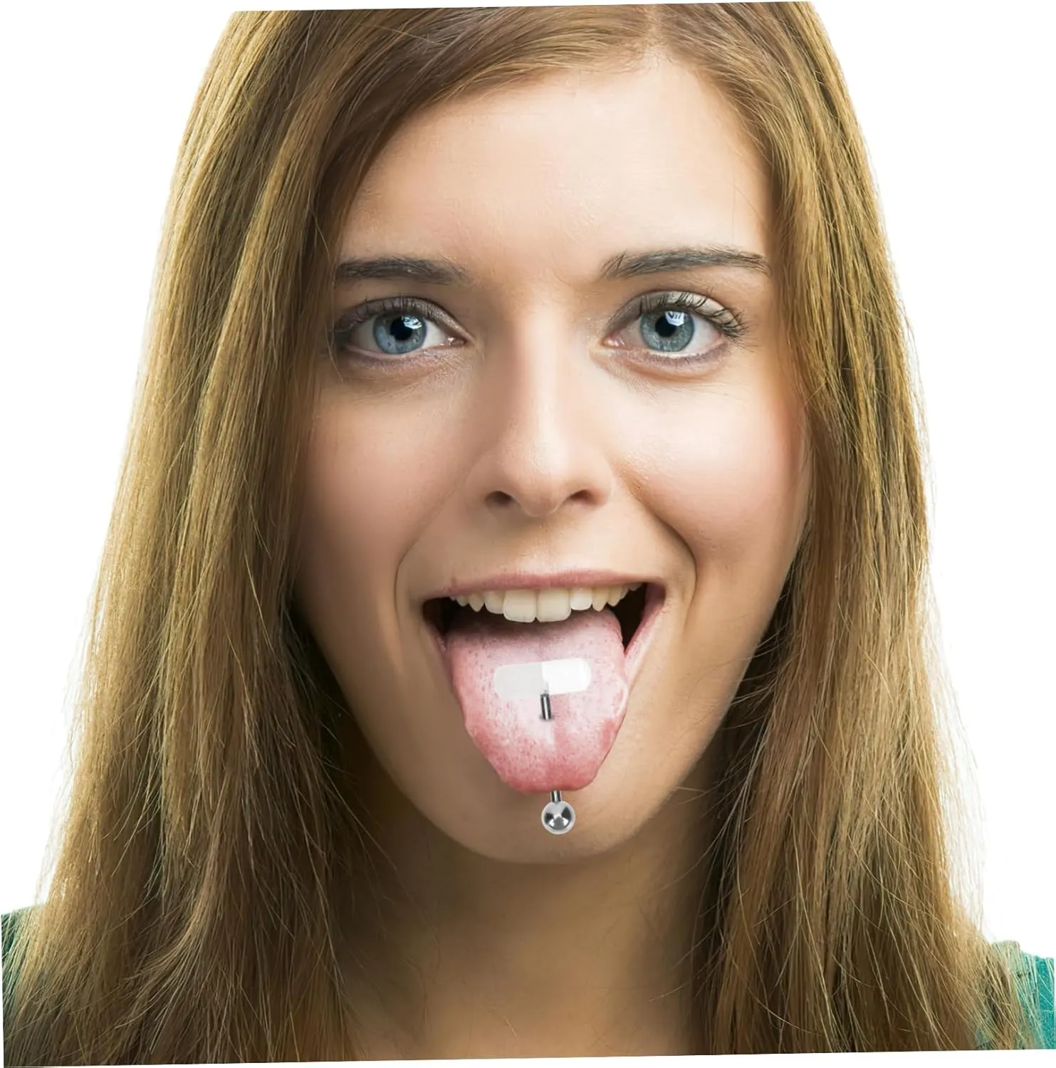 20 Pcs Pill Tongue Ring Eyebrow Belly Button Rings Barbell Stud Ring Pill Shaped Tongue Rings Tongue