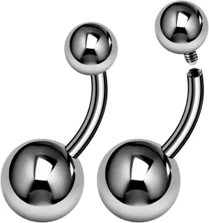 2PCS Titanium G23 Internally navel sexy belly rings for women 14g 1.6mm Ball Earrings Piercing Jewelry Pick Size