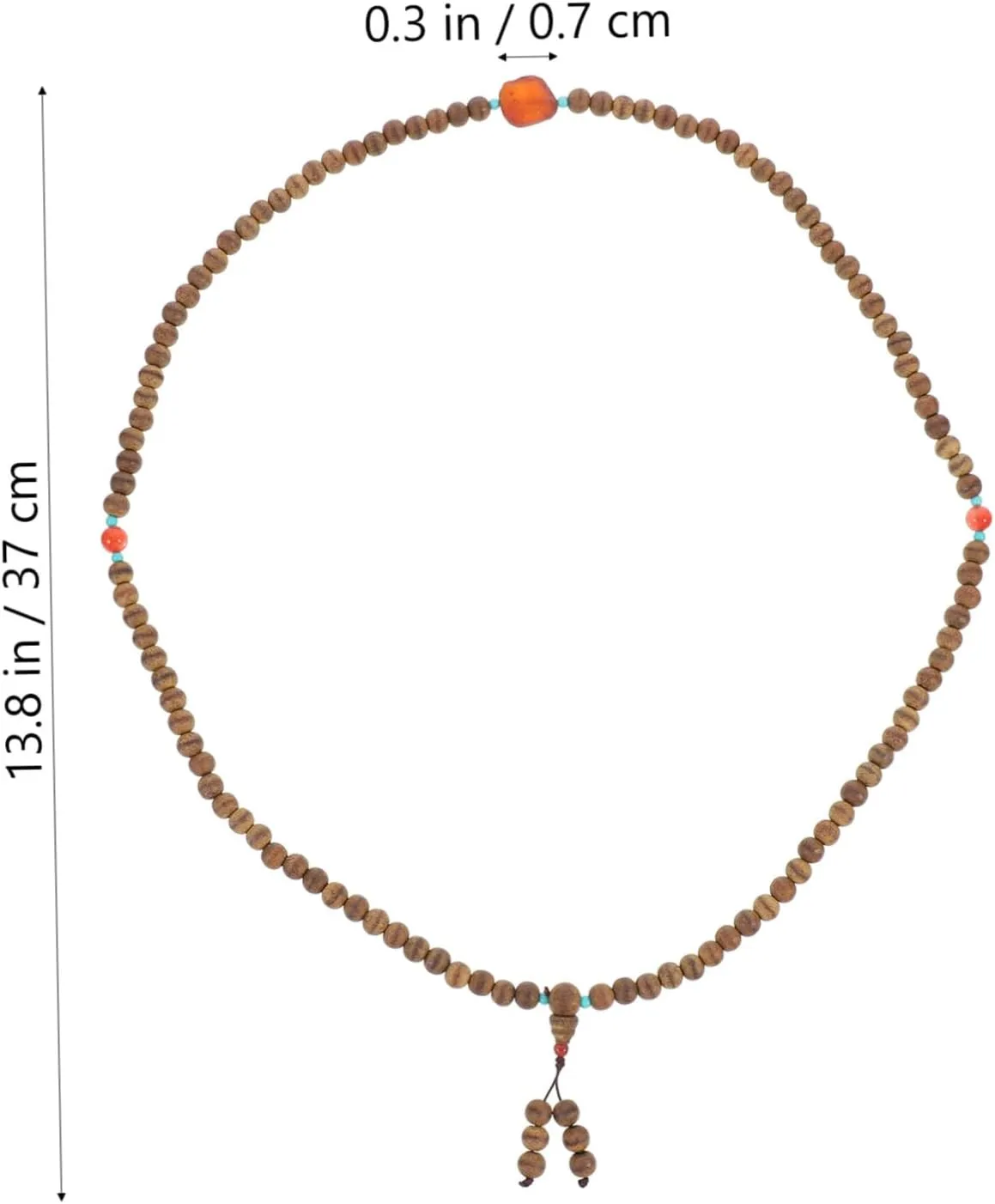 3 Pcs Bracelet Necklace Prayer Beads Wreath Ornaments Beads Necklaces Wood Beads Chain Jewelry Bracelt