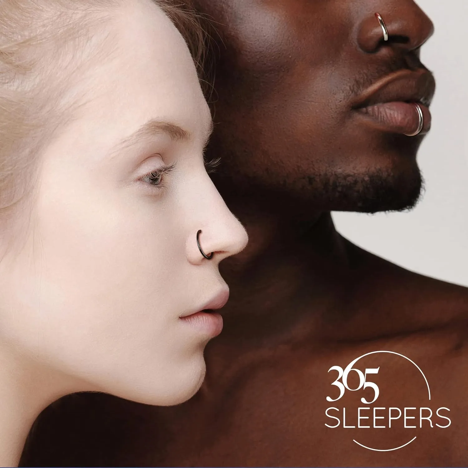 365 Sleepers 316L Surgical Steel Hypoallergenic 16G Twist Septum Jewelry Hinged Segment Ring Body Piercing Hoop Lip Rings Helix Cartilage Rook Sleeper Earrings 8mm  10mm