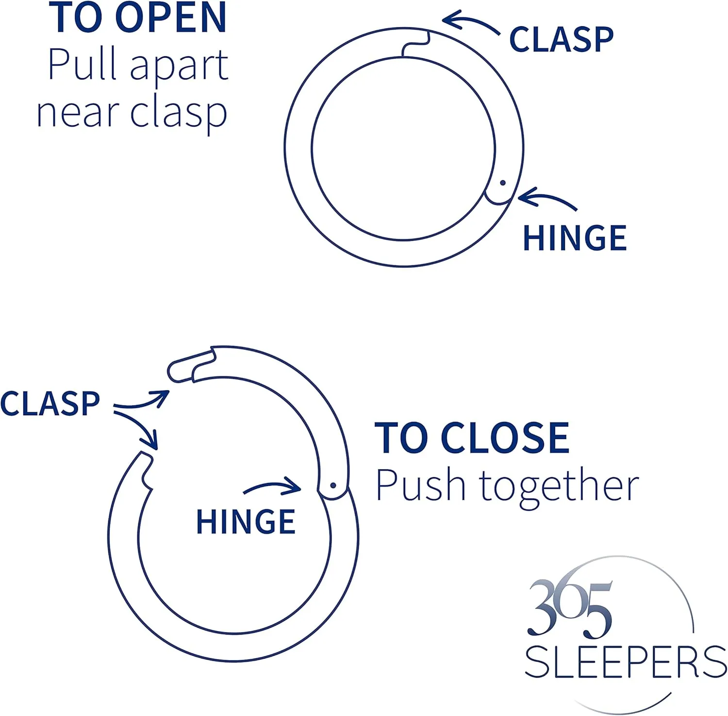 365 Sleepers 316L Surgical Steel Hypoallergenic 16G Twist Septum Jewelry Hinged Segment Ring Body Piercing Hoop Lip Rings Helix Cartilage Rook Sleeper Earrings 8mm  10mm