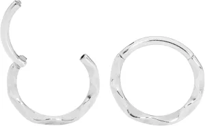 365 Sleepers 316L Surgical Steel Hypoallergenic 16G Twist Septum Jewelry Hinged Segment Ring Body Piercing Hoop Lip Rings Helix Cartilage Rook Sleeper Earrings 8mm  10mm
