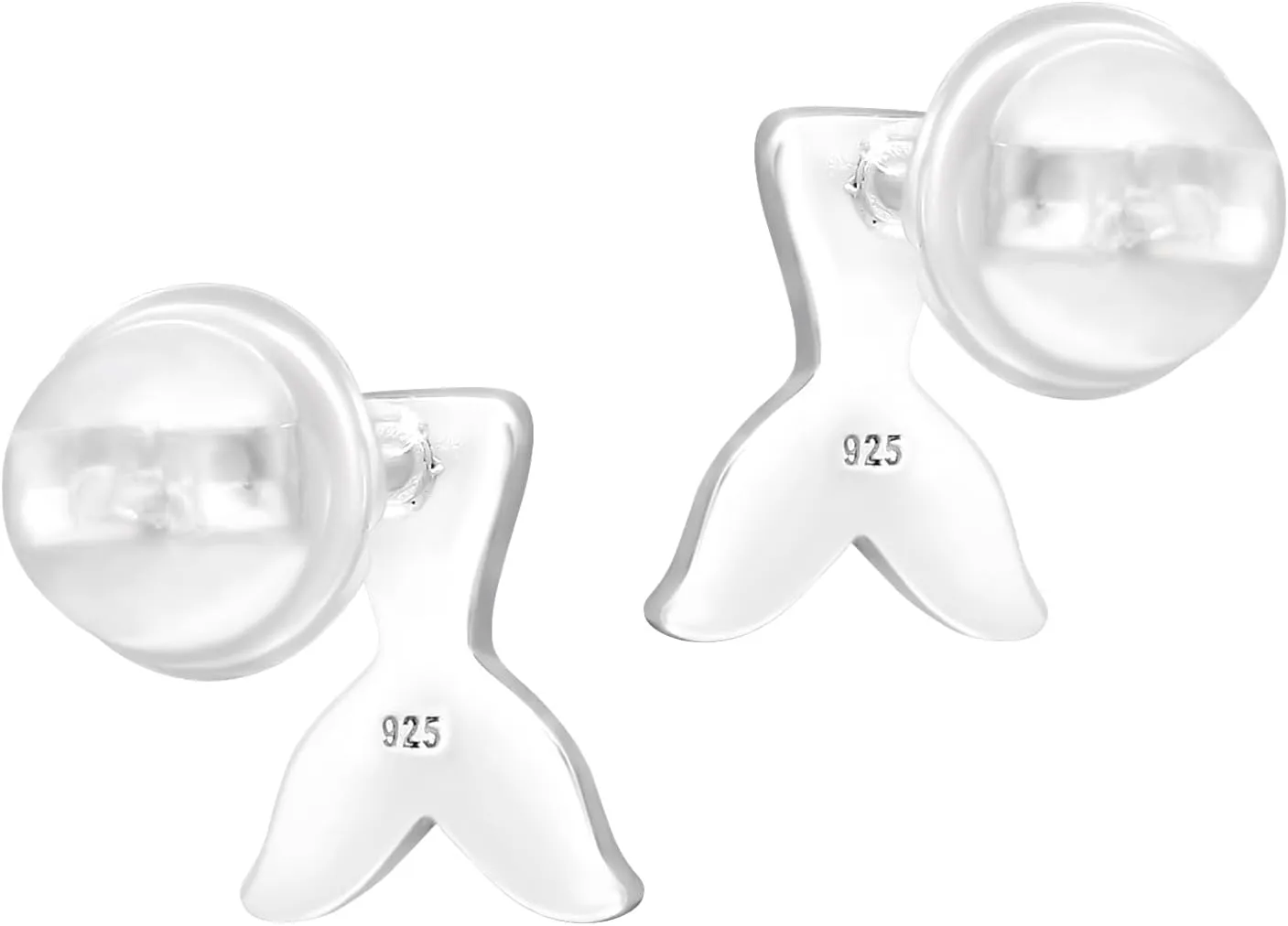 925 Sterling Silver Children's Summer Mermaid Stud Earrings