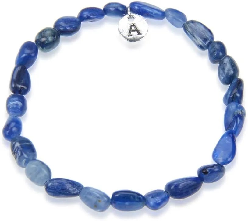 Adabele 1pc Natural Stretch Gemstone Bracelet 5mm-10mm Free Form Bead 7 Inch 7.5 Inch Healing Crystal Engergy Quartz Chakra Jewelry Women Birthday Gift