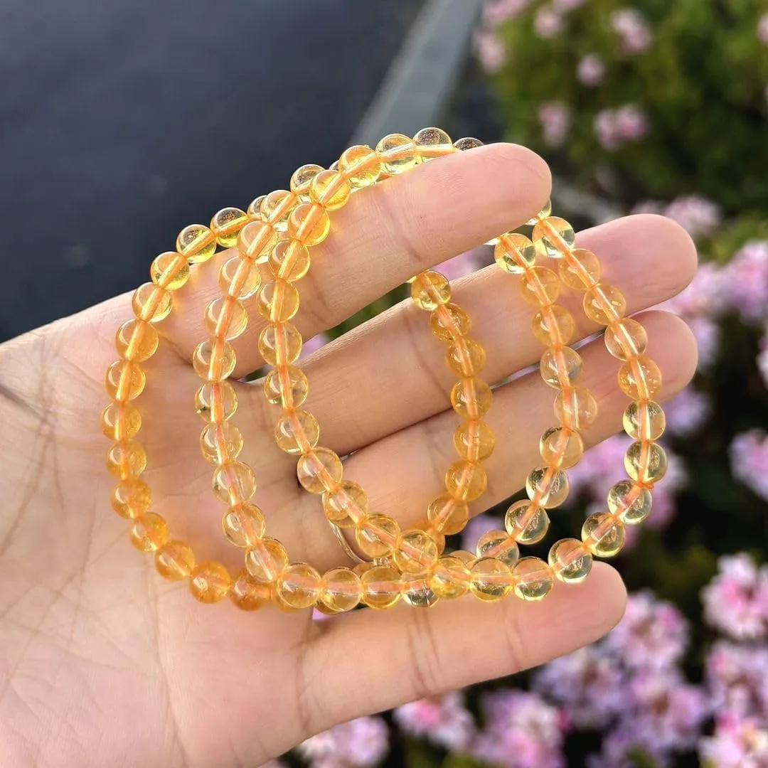 Adabele 1pc Natural Stretch Gemstone Bracelet 6mm (0.24 Inch) Bead 7" 7.5" 8 inch Healing Crystal Quartz Energy Chakra Jewelry Women Birthday Gift