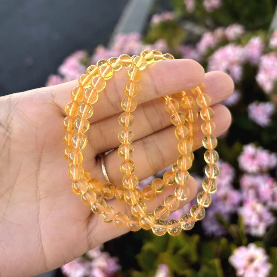 Adabele 1pc Natural Stretch Gemstone Bracelet 6mm (0.24 Inch) Bead 7" 7.5" 8 inch Healing Crystal Quartz Energy Chakra Jewelry Women Birthday Gift