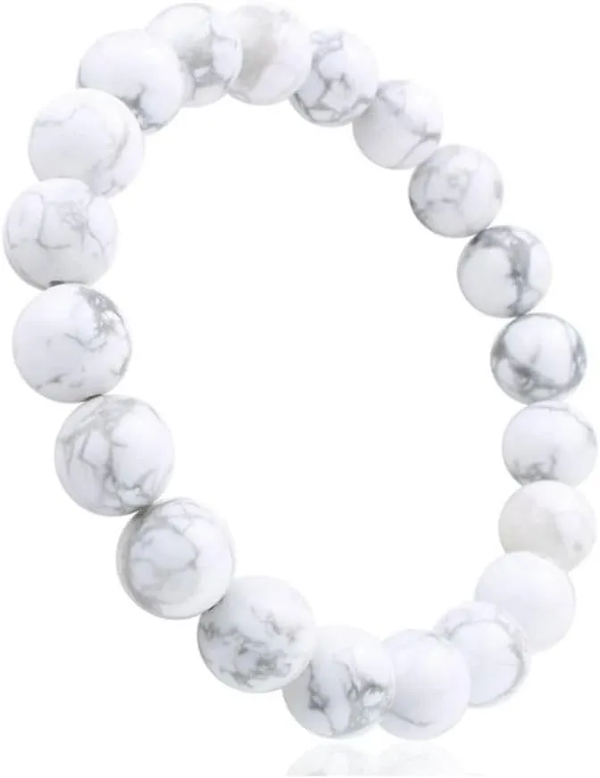 Adabele 1pc Natural Stretch Gemstone Bracelet 8mm (0.31") Bead 7" to 8.5 inch Healing Crystal Energy Quartz Chakra Jewelry Women Men Birthday Gift