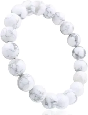 Adabele 1pc Natural Stretch Gemstone Bracelet 8mm (0.31") Bead 7" to 8.5 inch Healing Crystal Energy Quartz Chakra Jewelry Women Men Birthday Gift