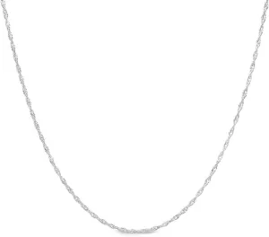 Adabele Solid 925 Sterling Silver White Gold Diamond Cut Singapore Chain Link Necklace 1.2mm 1.4mm Strong Tarnish Resistant Hypoallergenic Nickel Free Jewelry