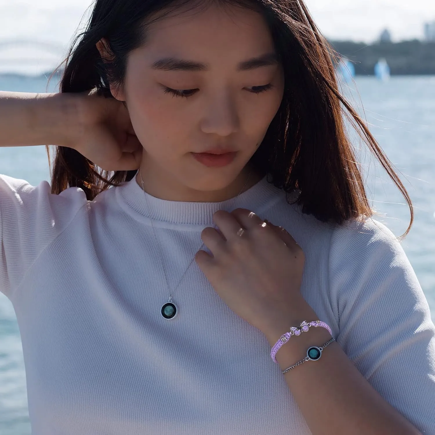Always Believe in Yourself Butterfly Bracelet - Cute Charm Bracelets for Women, Adjustable Braided Rope, Lucky Friendship Matching Bracelet