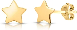 Amberta Women 925 Sterling Silver Celestial Stud Earrings