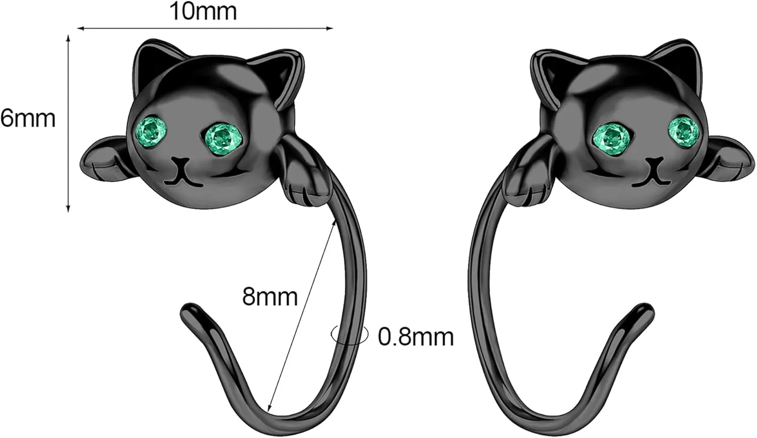 AoedeJ Half Hoop Earrings 925 Sterling Silver Tiny Huggie Hoop Small Comfy Half Hoop C Hoop Earrings for Women