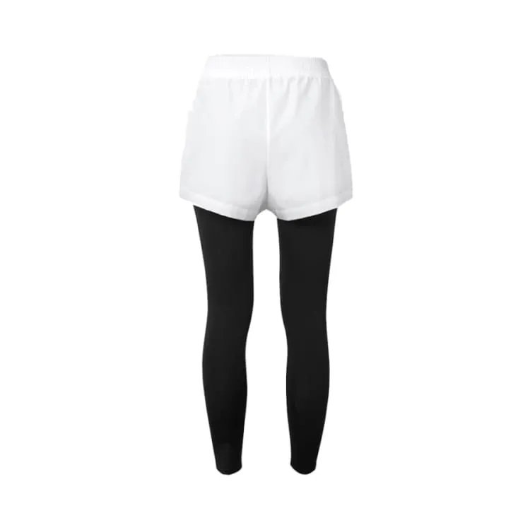 Barrel Women Essential Shorts Leggings-WHITE