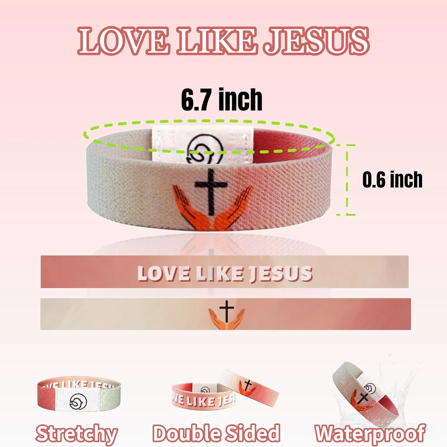 Bible Verse Bracelets, Christian Bracelet With NFC Scripture Bracelets, Inspirational Daily Bible Verse Bracelet, God Jesus Religious Gifts for Women Men Teens