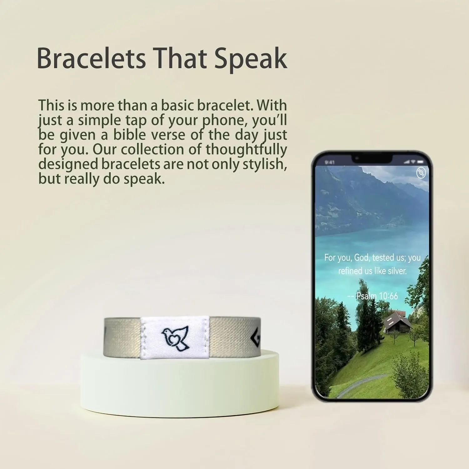 Bible Verse Bracelets With NFCChristian Daily Bible Verse Bracelet for Women Men TeensWearable Scan God Scripture Bracelets Wristbands Religious Halloween Christmas Gifts