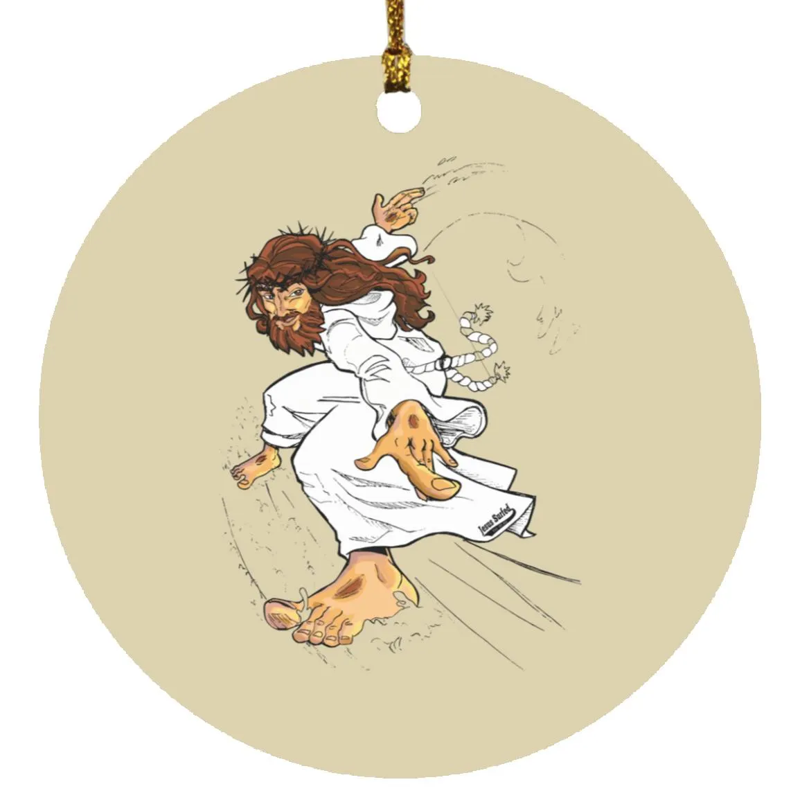 Big Jesus - Circle Ornament