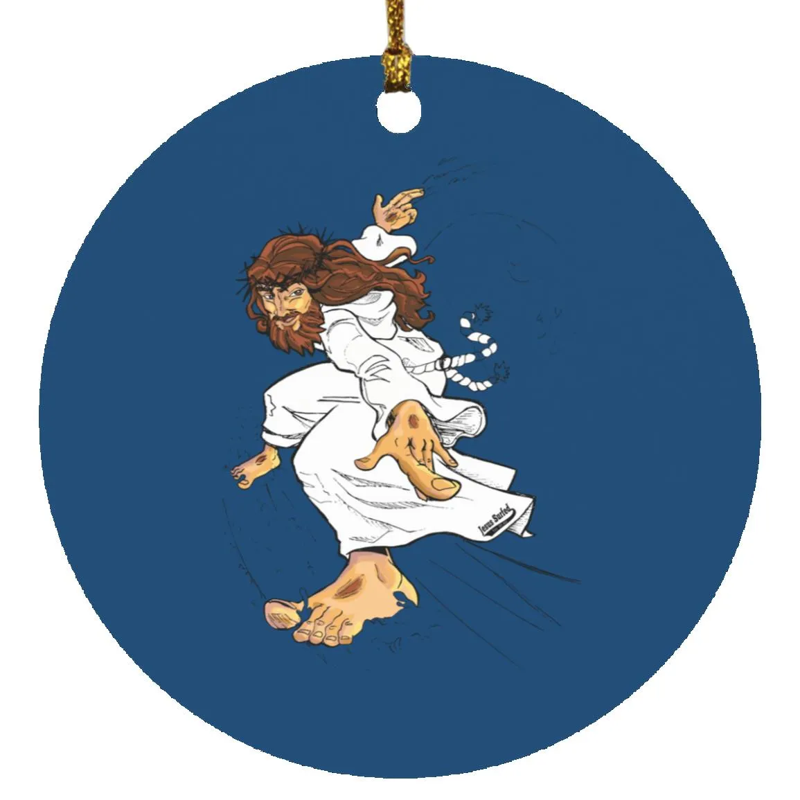 Big Jesus - Circle Ornament