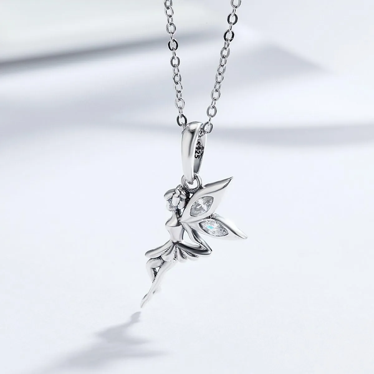 BISAER 925 Sterling Silver Charms for Bracelets Cat Dog Sloth Animal Beads Butterfly Fairy Heart Dangle Pendant Charms
