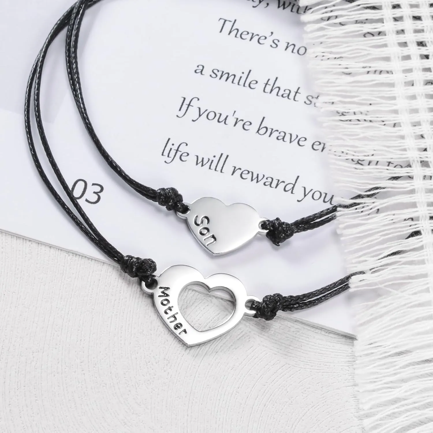 BOCHOI Pinky Promise Distance Matching Bracelets for Couples Best Friend BFF Friendship Bracelet Mother Daughter Girl Him Her Girlfriend Boyfriend