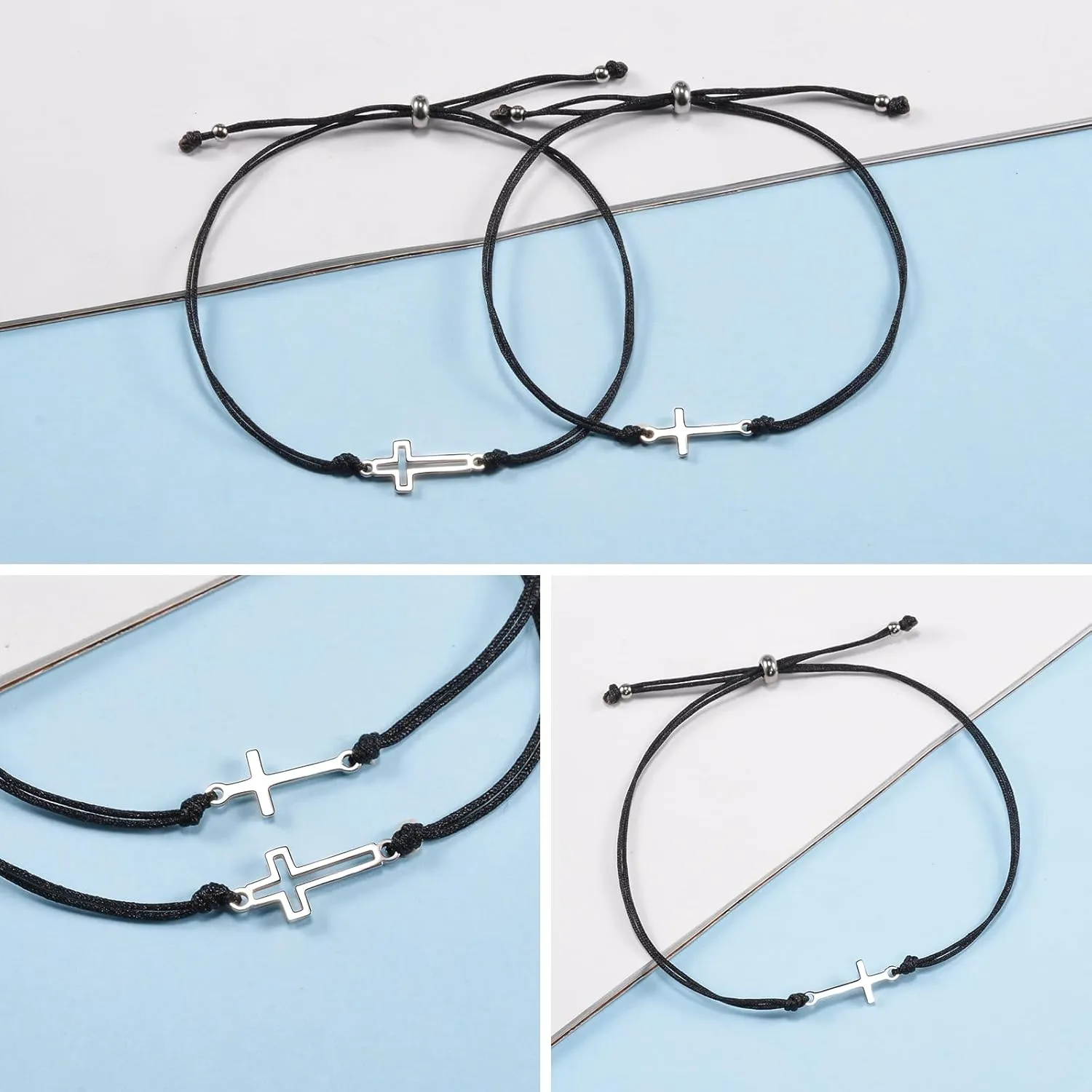 BOCHOI Pinky Promise Distance Matching Bracelets for Couples Best Friend BFF Friendship Bracelet Mother Daughter Girl Him Her Girlfriend Boyfriend