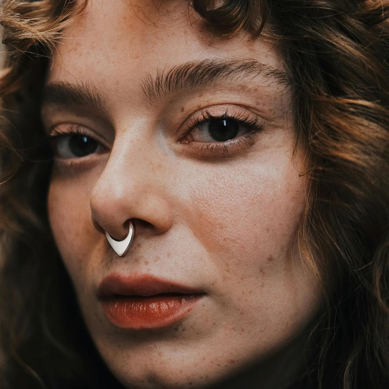 BodyBonita 16G Septum Rings Teardrop - 316L Surgical Steel Nose Rings Hoops Teardrop Seamless Hinged Cartilage Earrings for Women Conch Daith Piercing Jewelry Helix Rook Lip Gold/Silver/Black/RoseGold