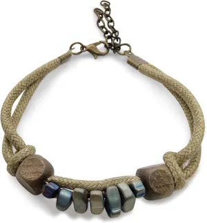 Boho Natural Beaded Handmade Strand Bracelet, Fashion Ankle Men Bracelets Healing Crystal Bracelets for Women Wrist Braided Bracelet Jewelry