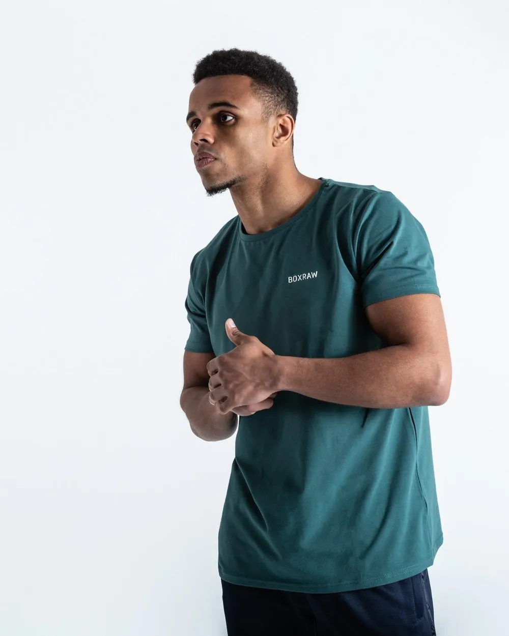 BOXRAW LOGO T-SHIRT - GREEN