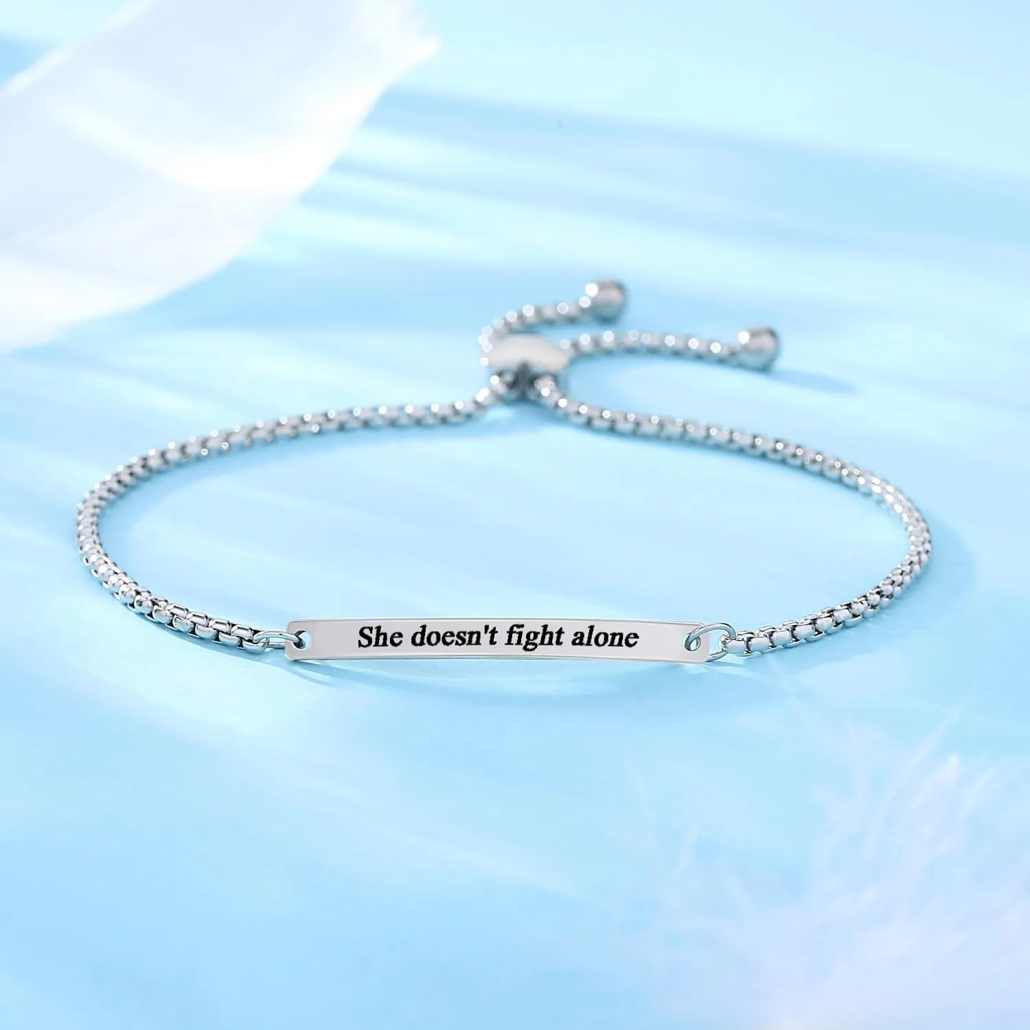 Bracelets for Women Handcraft Inspirational Jewelry Encouragement Inspired Link Chain Bracelet Gift for Girlfriend Sister Wife Motivational Women's Link Bracelets