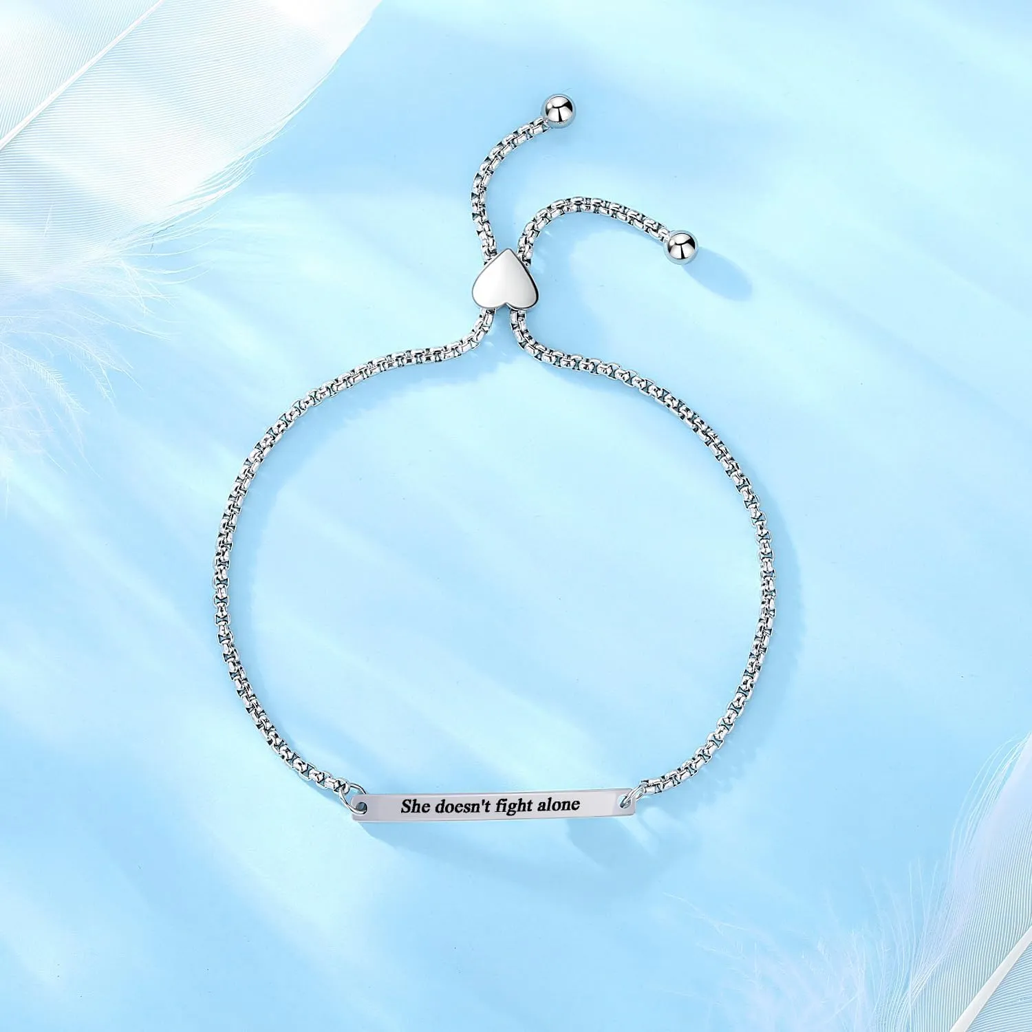Bracelets for Women Handcraft Inspirational Jewelry Encouragement Inspired Link Chain Bracelet Gift for Girlfriend Sister Wife Motivational Women's Link Bracelets