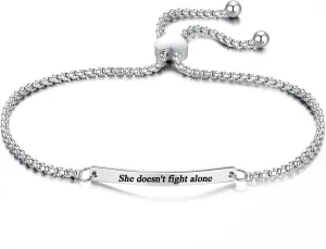 Bracelets for Women Handcraft Inspirational Jewelry Encouragement Inspired Link Chain Bracelet Gift for Girlfriend Sister Wife Motivational Women's Link Bracelets