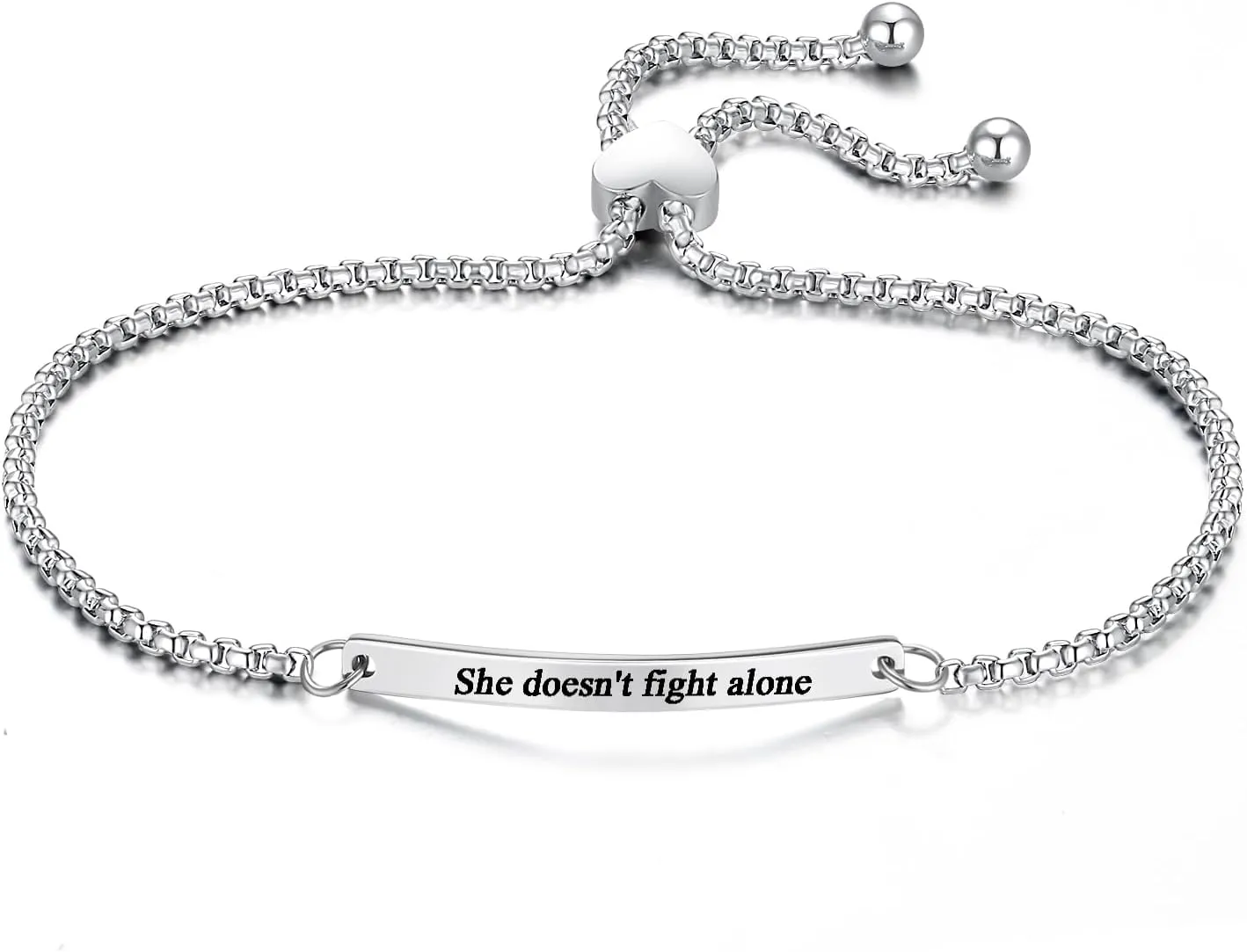 Bracelets for Women Handcraft Inspirational Jewelry Encouragement Inspired Link Chain Bracelet Gift for Girlfriend Sister Wife Motivational Women's Link Bracelets