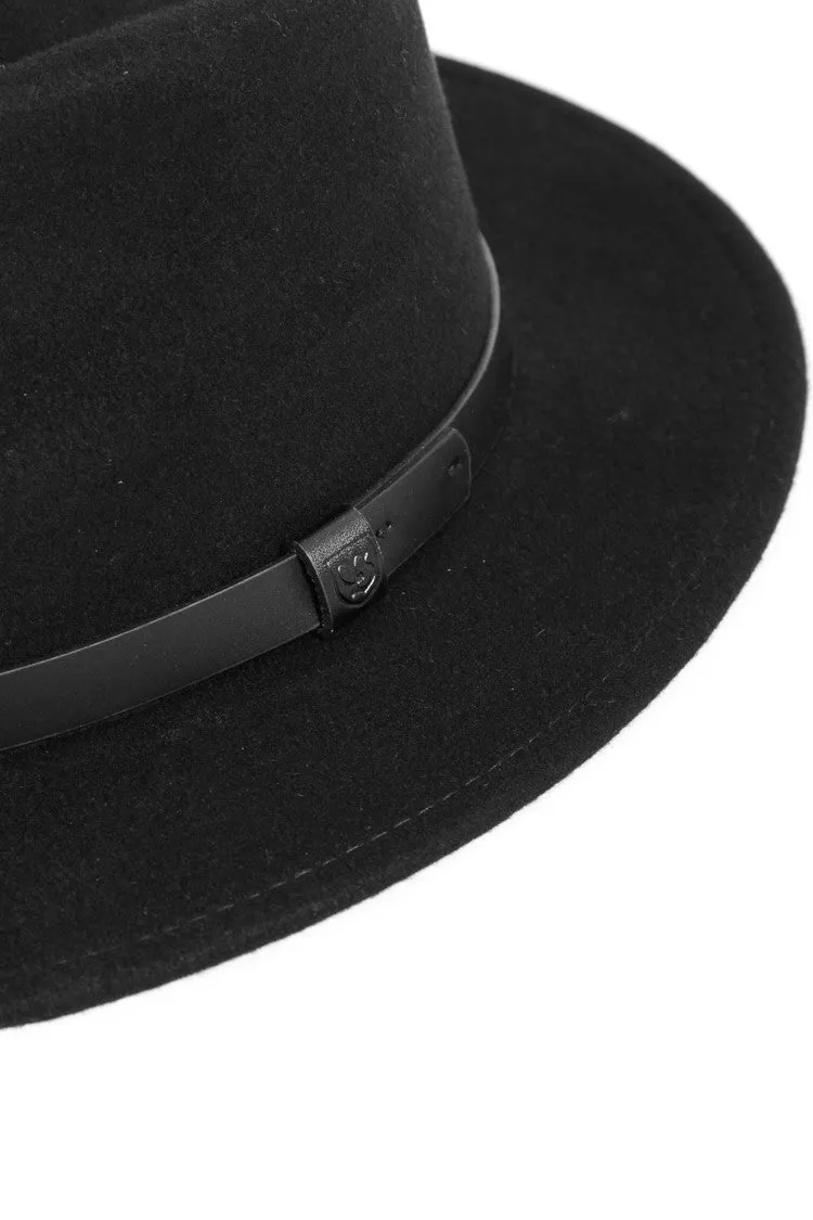 Brixton Messer Fedora Black/black