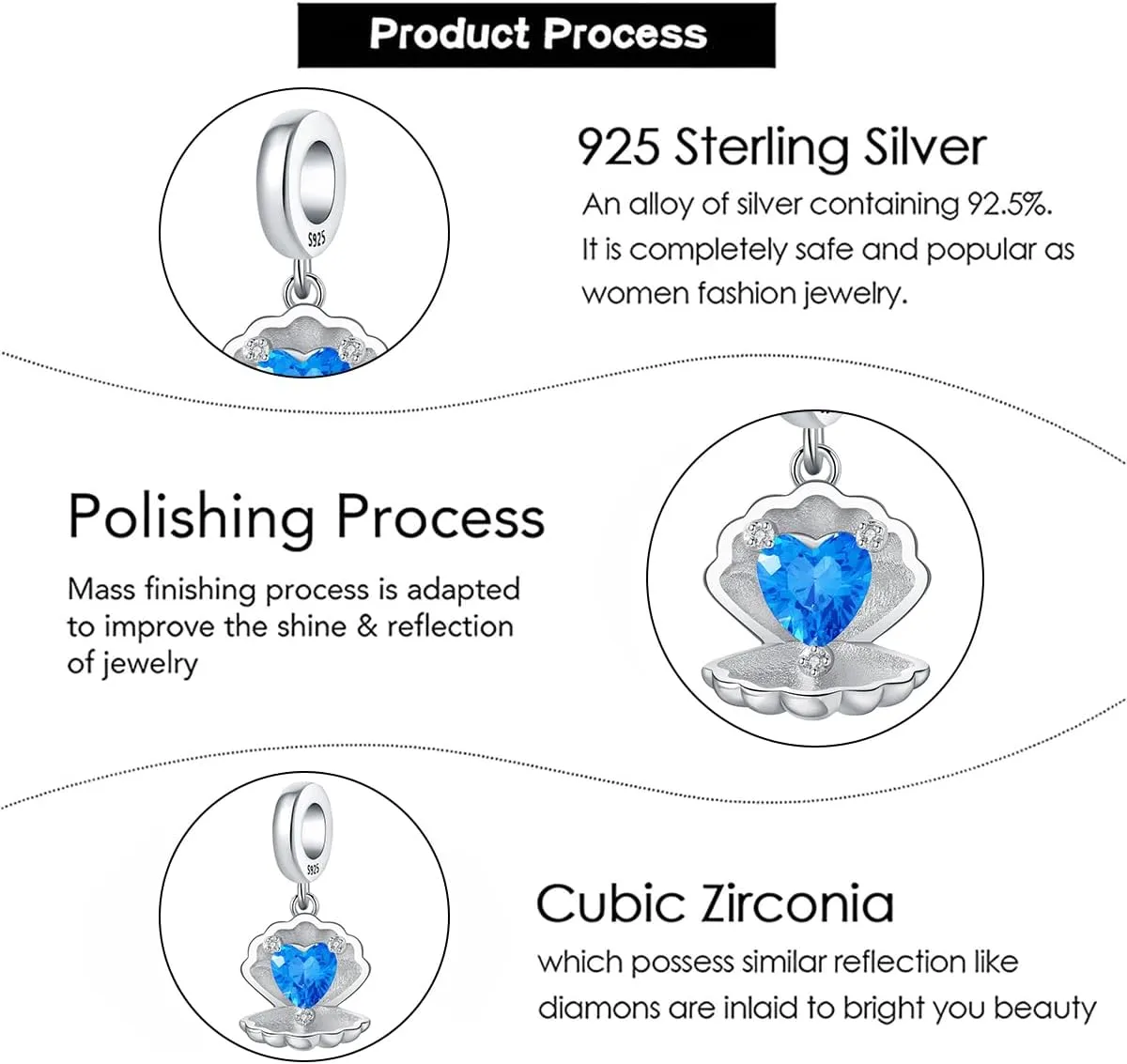Charm Fit for Pandora Bracelets Christmas Festival Heart Animals 925 Silver Bead Charms Jewelry Gift for Women and Friend