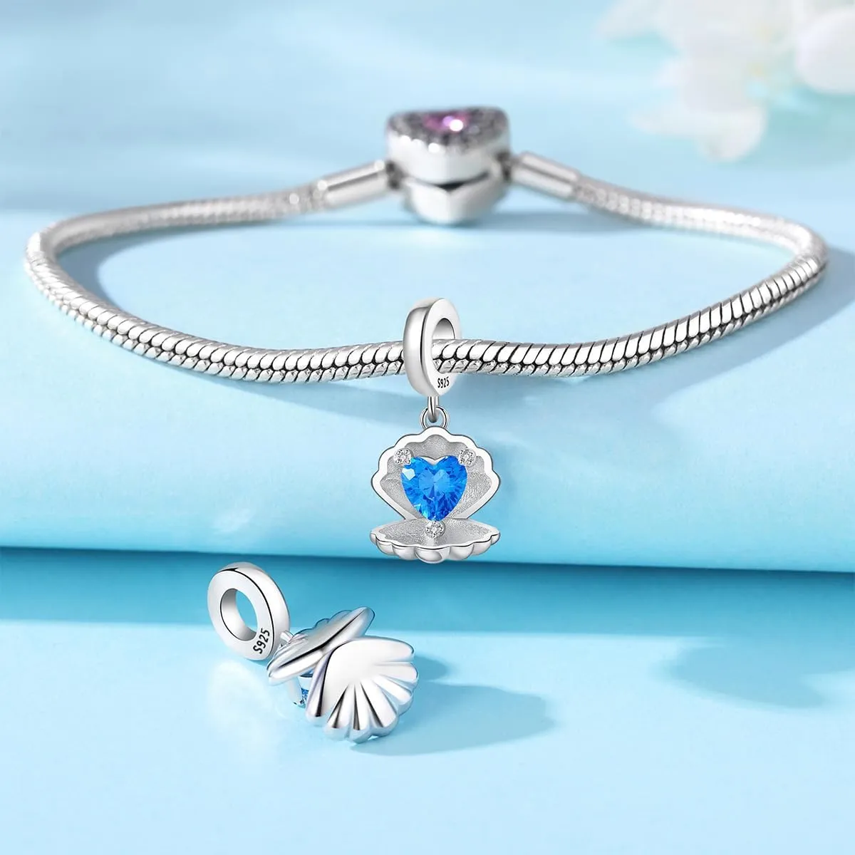 Charm Fit for Pandora Bracelets Christmas Festival Heart Animals 925 Silver Bead Charms Jewelry Gift for Women and Friend