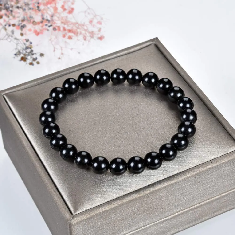 Cherry Tree Collection Gemstone Beaded Stretch Bracelet 8mm Round Beads 7"