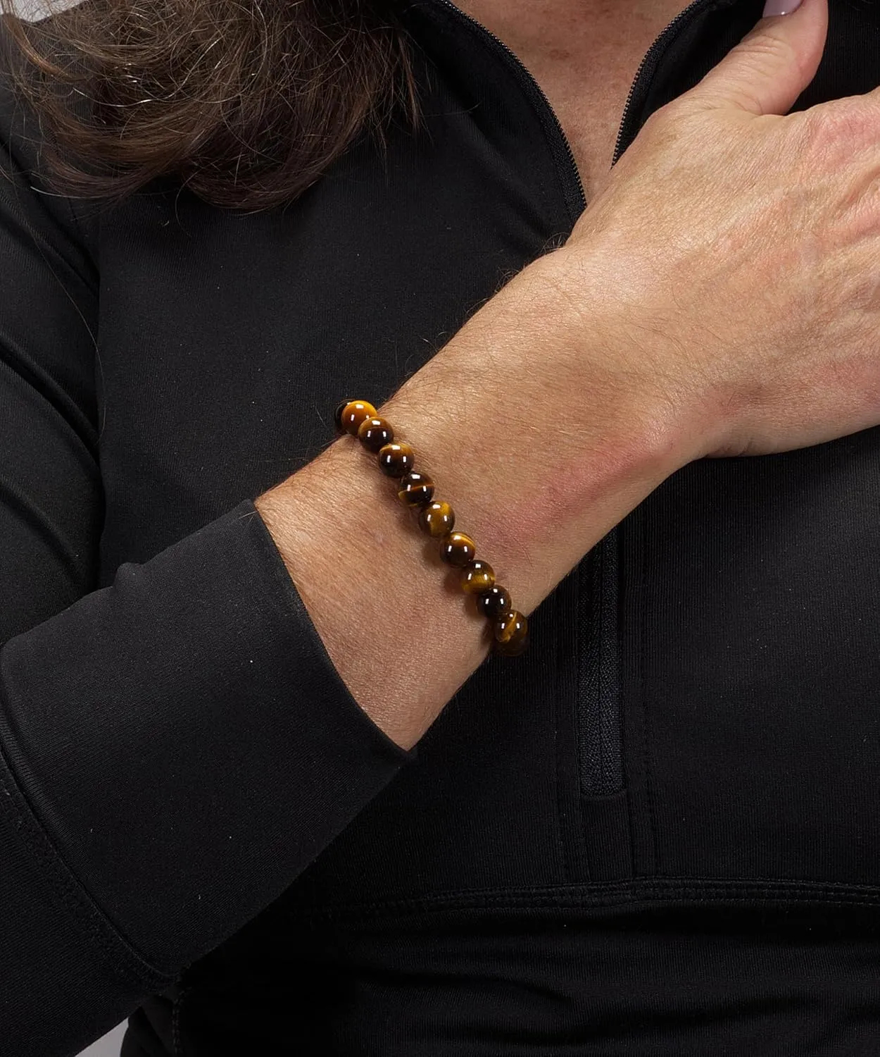 Cherry Tree Collection - Small, Medium, Large Sizes - Gemstone Beaded Bracelets For Women and Men - 8mm Round Beads