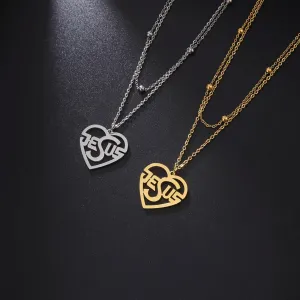 Christian Jesus Heart Necklace For Women Stainless Steel Pendant Necklace Jewelry 2023 Birthday Anniversary