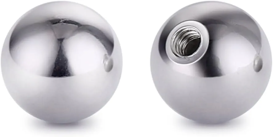 COTTVOTT Threaded 316L Steel Replacement Balls Piercing Parts for Body Jewelry 14G 16G Barbell
