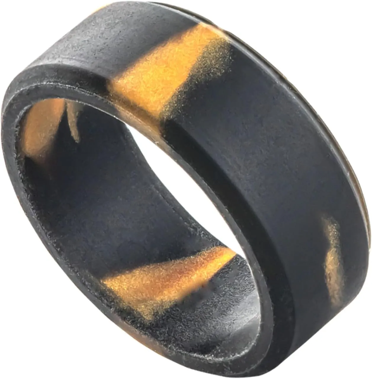 Customize Religious Cross Christian Silicone Rings 8mm Colour Silicone Bevel Edges Silicone Wedding Band Engagement Rings Bible Verse Quote Faith Inspirational Rings Gift for Men Women