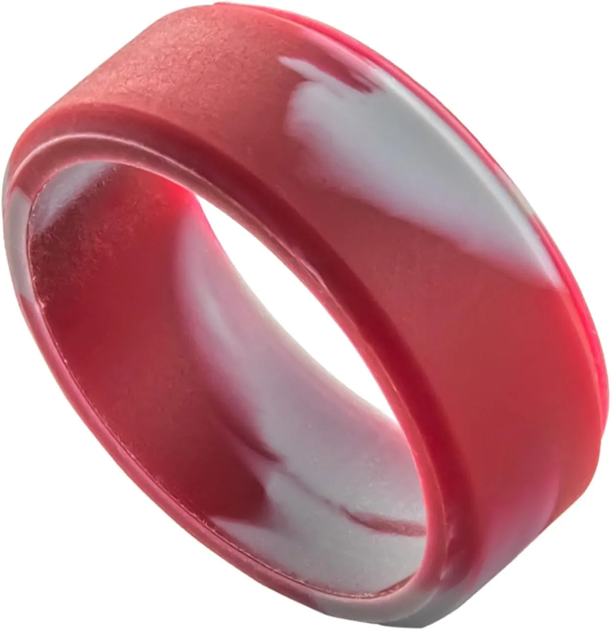 Customize Religious Cross Christian Silicone Rings 8mm Colour Silicone Bevel Edges Silicone Wedding Band Engagement Rings Bible Verse Quote Faith Inspirational Rings Gift for Men Women