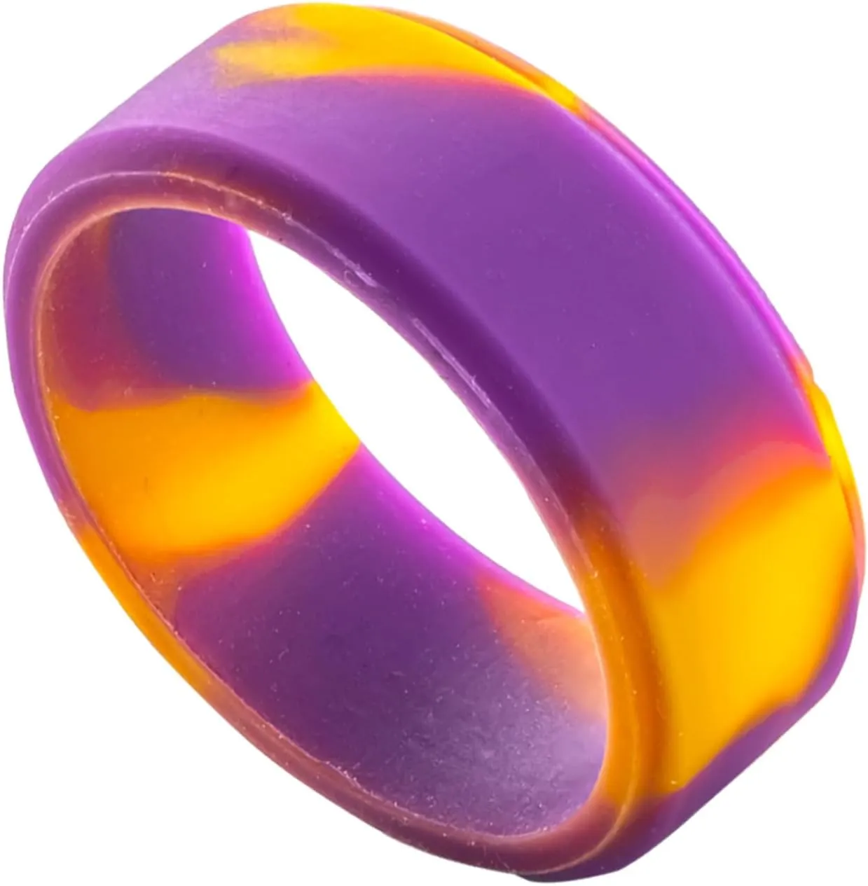Customize Religious Cross Christian Silicone Rings 8mm Colour Silicone Bevel Edges Silicone Wedding Band Engagement Rings Bible Verse Quote Faith Inspirational Rings Gift for Men Women