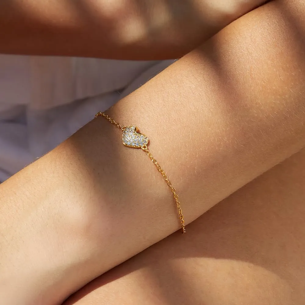 Dainty Layering Bracelets for Women 18 k Gold Plated Fashion Adjustable Chunky Cuban Paperclip Link Chain Bracelets Jewelry for Women Girls Gift
