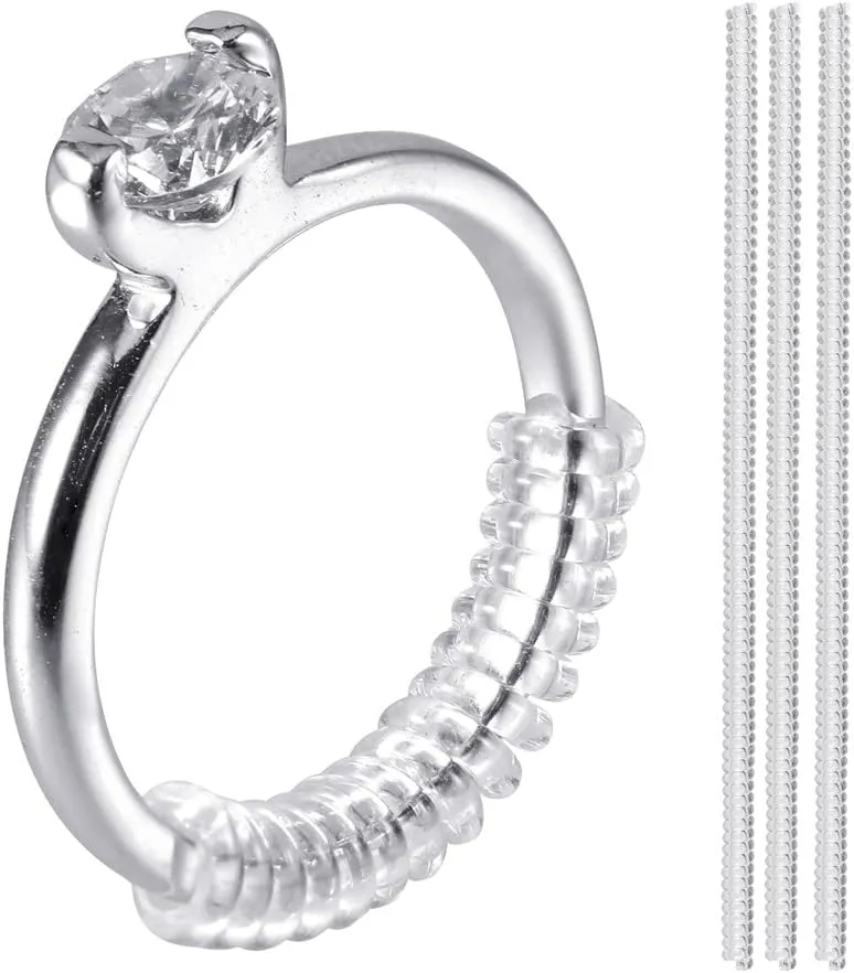DIYASY 2mm Ring Guard for Loose Ring with Jewelry Polishing Cloth Wedding Ring Size Reducer