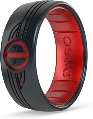 Enso Rings Marvel Dualtone Silicone Ring - Safe, Breathable Design - Featuring Fan-Favorite Marvel Superheroes