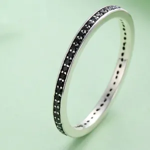 Fashion Black Zircon Ring